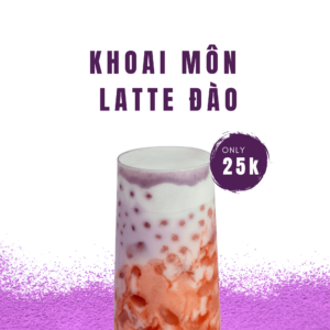 Khoai Môn Latte Đào